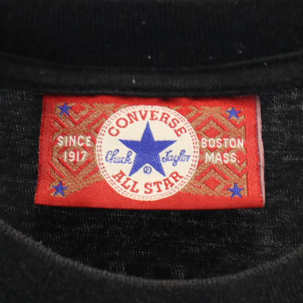 Converse Футболка с коротким рукавом черная Женская Б/у