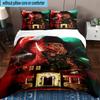 3PCS Horror Movie Characters 3pcs Bedding,Including 3PCS Duvet Cover And 2pcs Pillowcases Perfect for Christmas,Ideal for Bedroom, Dormitory