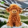 Simulation Highland Cow Plush Animal Doll Soft Stuffed Highland Cow Plush Toy Kawaii Kids Baby Gifts Toy Home Room Decor
