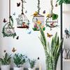 New Butterfly Bird Cage Creative Decoration Wall Stickers Living Room Bedroom Background Wall Removable Wall Stickers