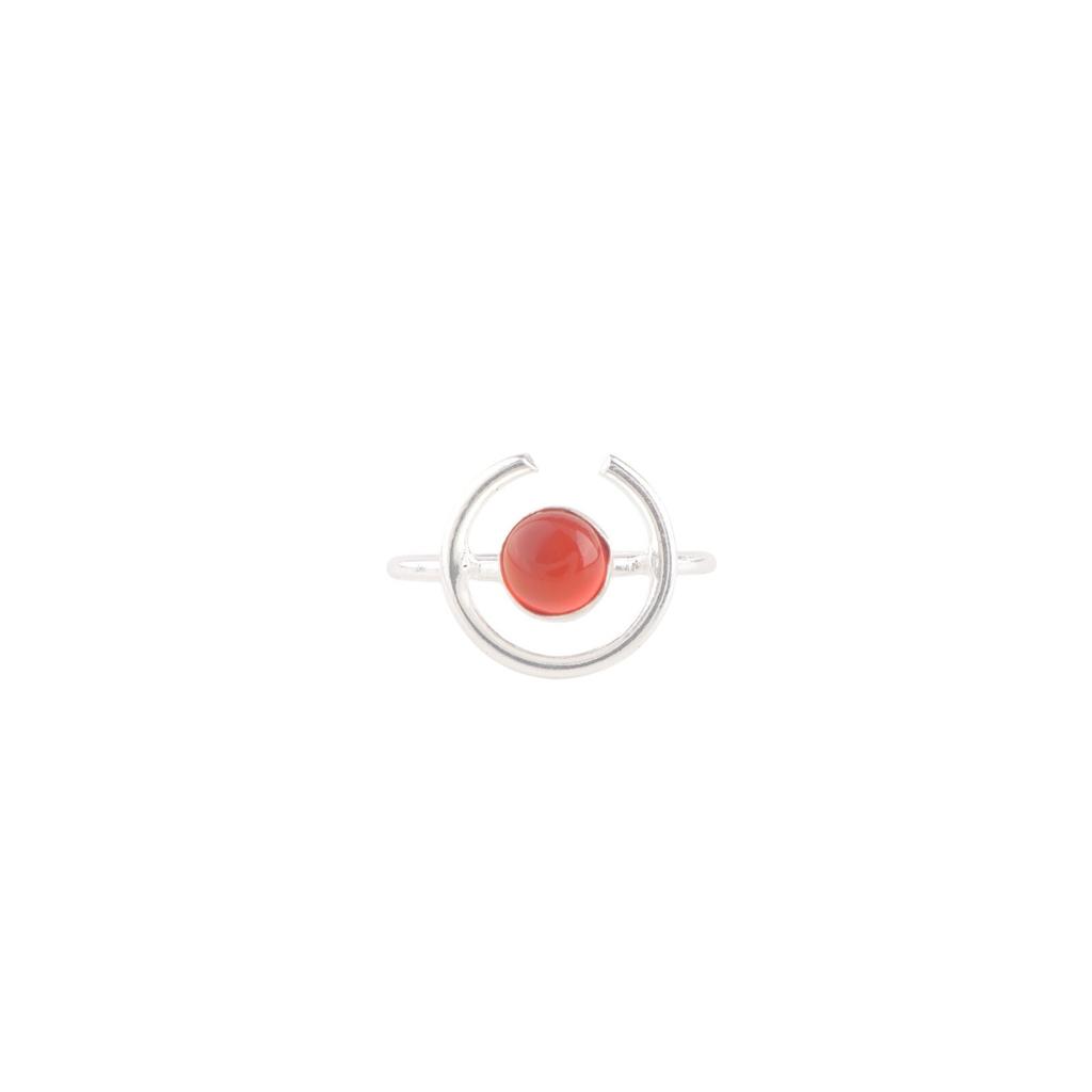 Carnelian Gemstone Ring 925 Sterling Silver Handmade Jewelry For Thanksgiving RR-54-31