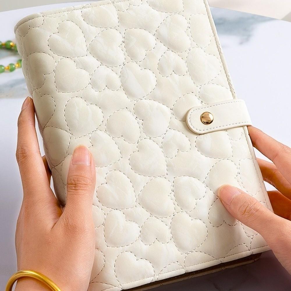 Waterproof Necklace Binder Love Heart Necklace Binder Display Box Jewelry Storage Book Gift