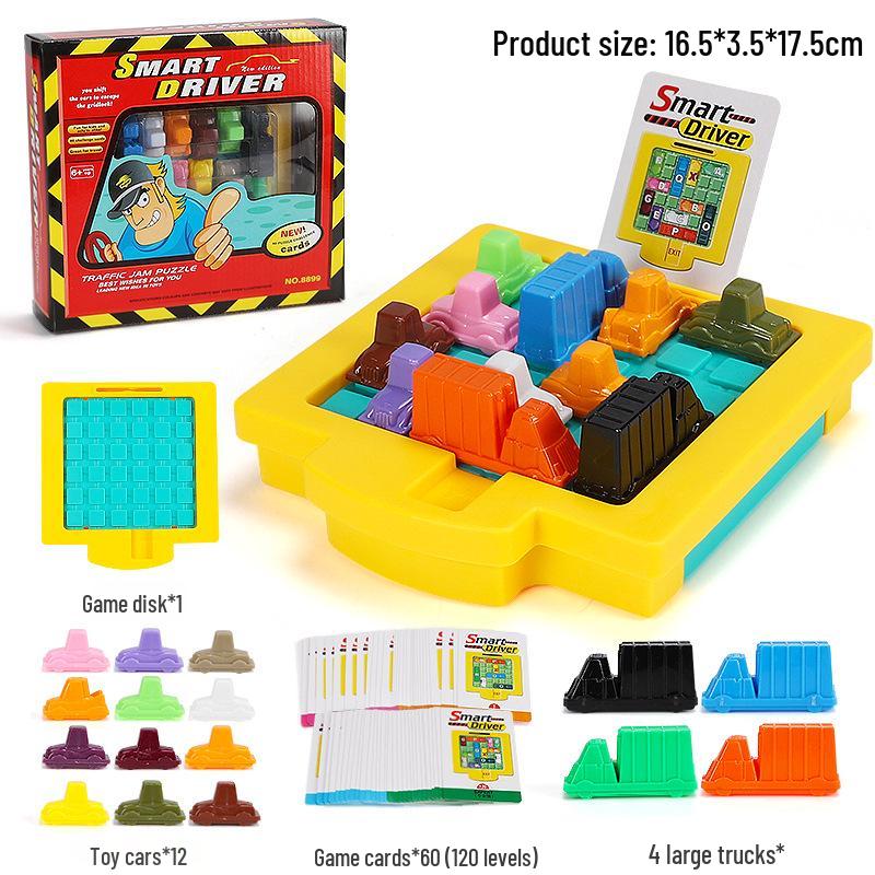 Kids' Clever Driver Chess Game: Huarong Road Car Puzzle for Early Education & Interactive Learning
