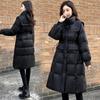 Down Cotton Jacket Womens Long Slim Winter Jackets Thicken Warm Padded Coat Female Versatile Fashion Windproof Parkas