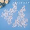 Water Soluble Embroidery Applique Lace Flower Pair Flower Collar Diy Decorative Accessories Polyester Light Water Soluble Embroidery Lace Accessories