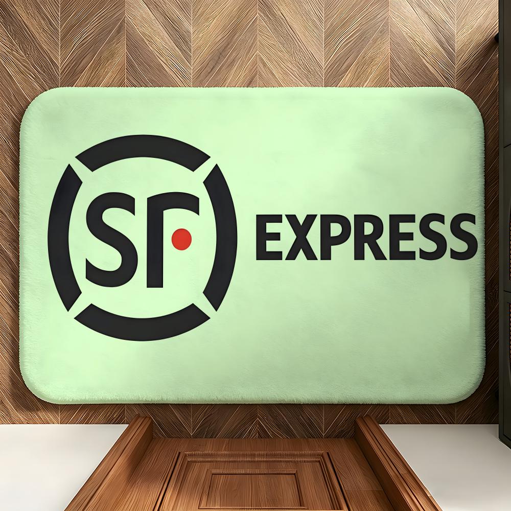 Logistics S-SF E-Express Floor Mat Soft Flannel Entrance Door Mat Non Slip Absorbent Bathroom Bedroom Floor Rug