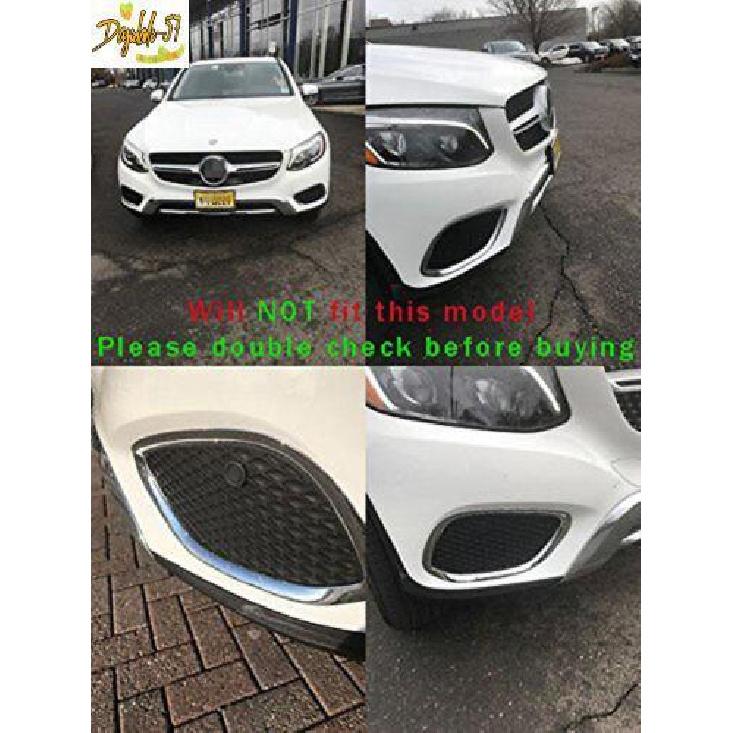 Хромированная передняя решетка отделка противотуманной фары подходит для Mercedes-Benz GLC300 GLC 43 AMG