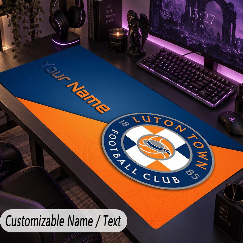 Large Mouse PadLuton Town Custom Name Text Personalized Desk Mat Non Slip Gaming Pad