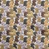 Cotton Flex Brown Fabric Dog Sketch Sewing Material Print Fabric By The Yard 40 Inch