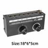 with Volume Control Knob 6 Way Sound Switcher Stereo Audio Switcher  for Speaker Subwoofer