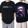 Harajuku Anime Jujutsu Kaisen T Shirt Japan Unisexga Satoru Gojo Graphic T-shirt Unisex's Cotton Oversized T-Shirts Unisex Streetwear