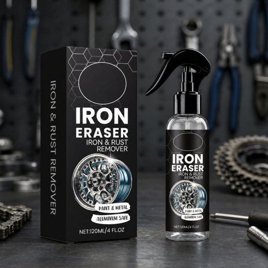 Iron Remover Spray for Car, Metal Surface Cleaner Coating, 120ml Rust Stain Remover for Wheels Brake Calipers, Waterless Wash Detailer