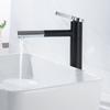 Basin Mixer Tap 360 Degree Rotate Type Basin Faucet White and Silver Chrome Finish Bathroom Faucets Single Hand Bathroom LT-701