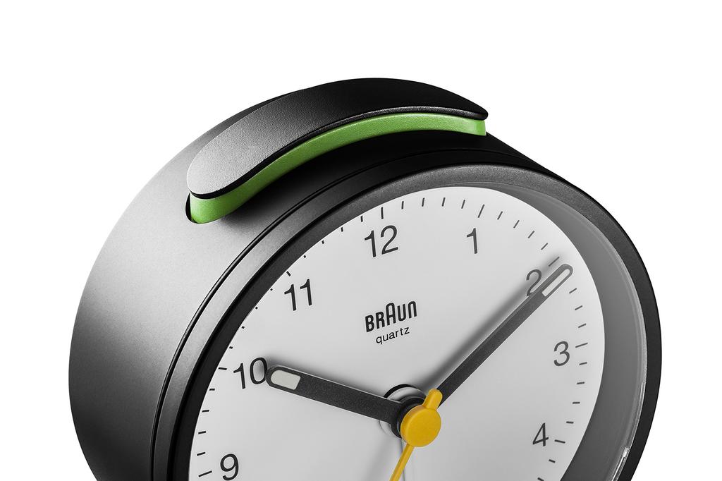 Braun Analog Alarm Clock BC12BW