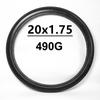 1 шт. Велосипедная сплошная шина 20x1.75 Полиуретановая безкамерная наружная шина для 20-дюймовых колес Колесная шина для тележки инвалидной коляски Запасная часть