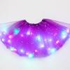 Kids Girls Baby Sequin  Skirt LED Light Up Pettiskirt Ballet Clothes