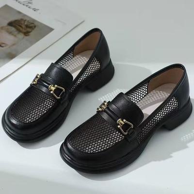 Сандалии полые для женщин, одиночек, летние, новые, стильные, модные, с круглым носком, сетчатые, дышащие