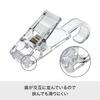 Like-it Towel Bar Pole Hook Hanging Clips (2-Piece Set), Approx. 3cm Wide X 5.8cm Deep X 9.7cm High, Clear, Made In Japan