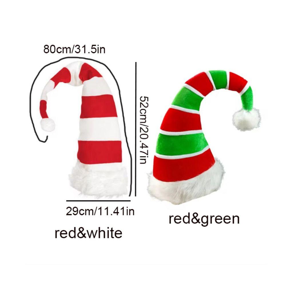Extended Christmas Spirit Hat Soft Santa Claus Hat Funny Elf Christmas Hat for Christmas Day