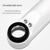 40x HD Handheld Magnifying Glass with LED Light for Antiques, IC Chips, Jewelry, Jade