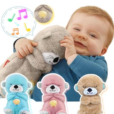 Дышащая выдра, подруга для сна и игр, коала, выдра, музыкальная мягкая игрушка для младенцев со светом и звуком, сенсорный комфорт для новорожденных, подарок для младенцев