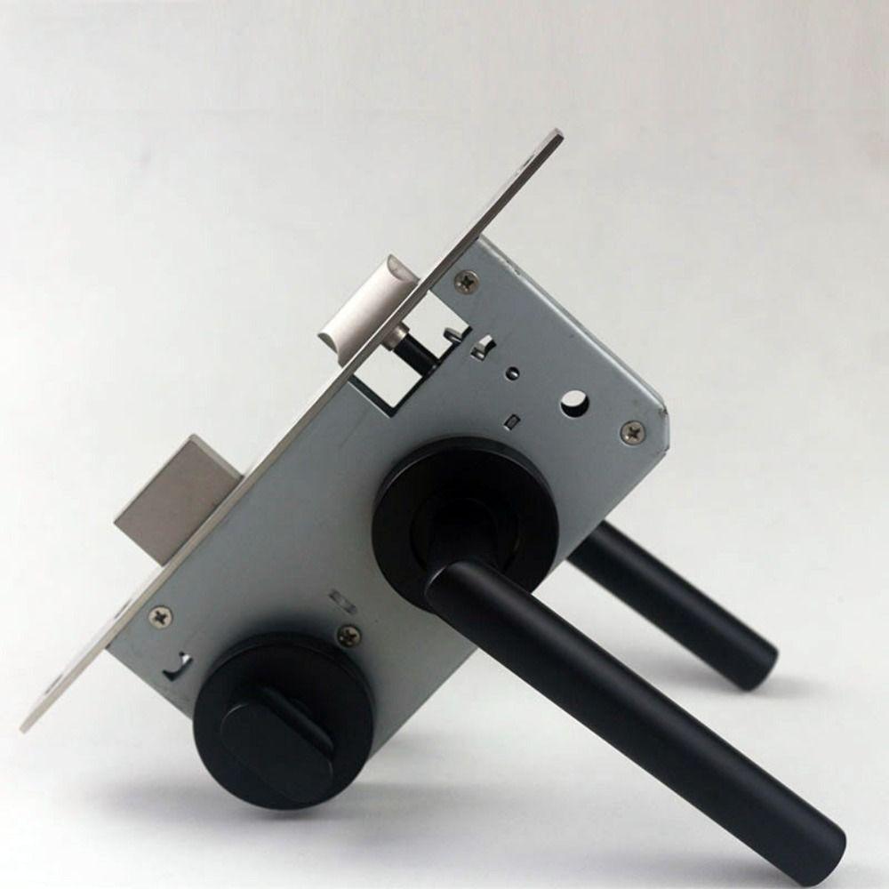 Nylon Plastic Indicator Door Lock Black Color Stainless Steel Deadbolt Bathroom