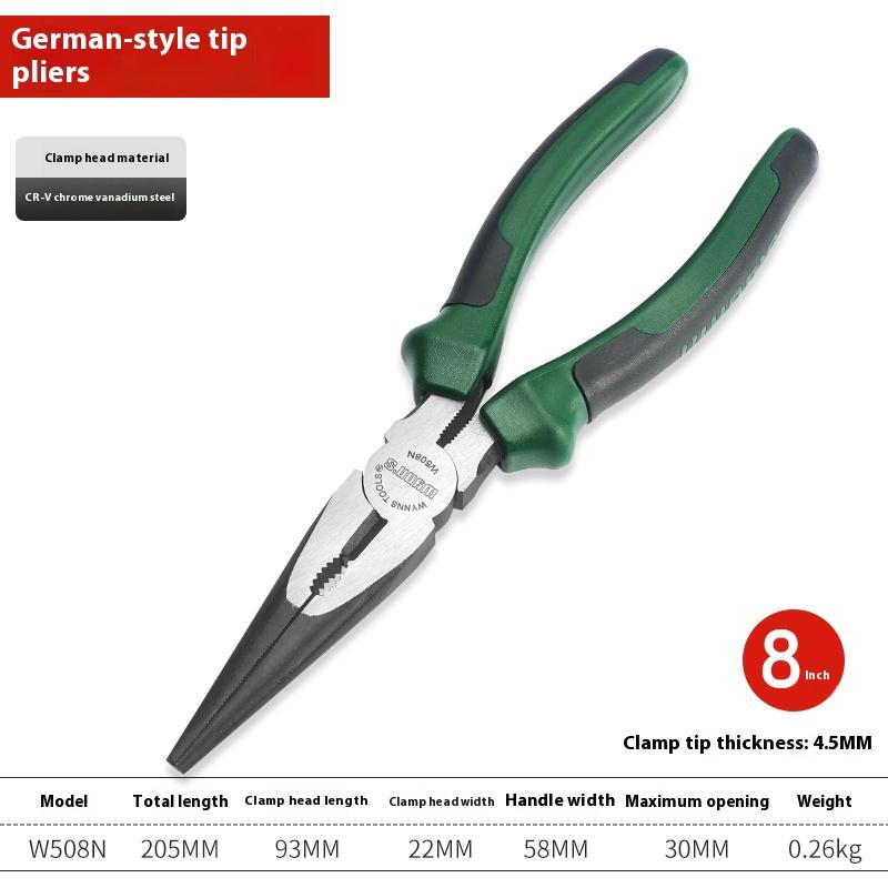 Электрик Кабельный кусачки Плоскогубцы 6" 8" Длинногубцы Кусачки Зачистка Обжим Ручной инструмент