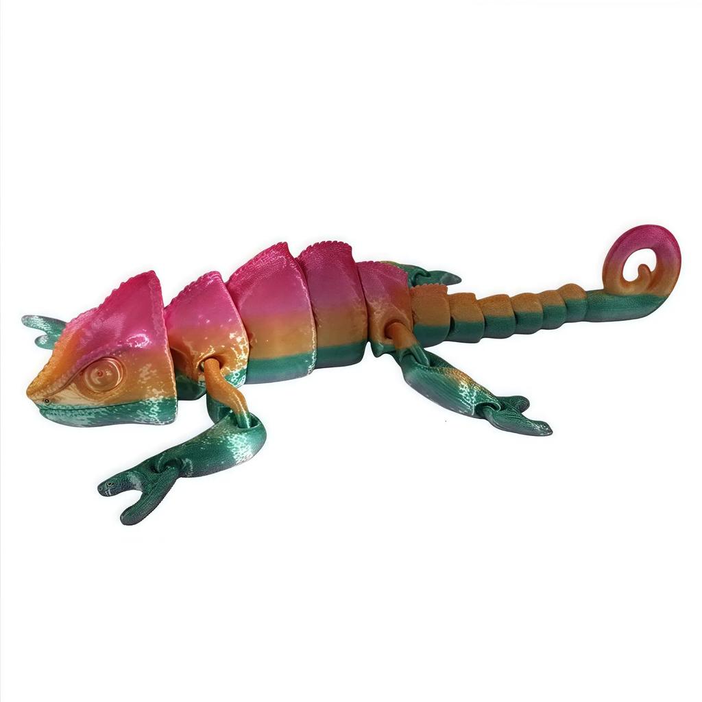 3D Printed Chameleon Tabletop Ornaments, Creative Toys, Animal Ornaments For Home Decoration