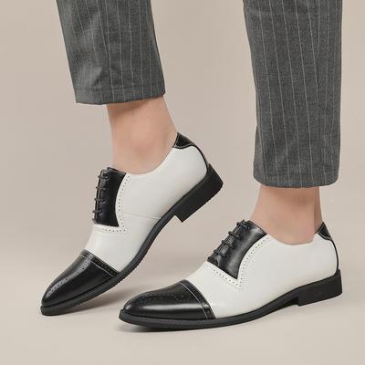 Модные мужские туфли смешанных цветов, ретро-мужские кожаные туфли, деловая мужская обувь в стиле барокко, повседневная мужская обувь Оксфорды Erkek Ayakkabı