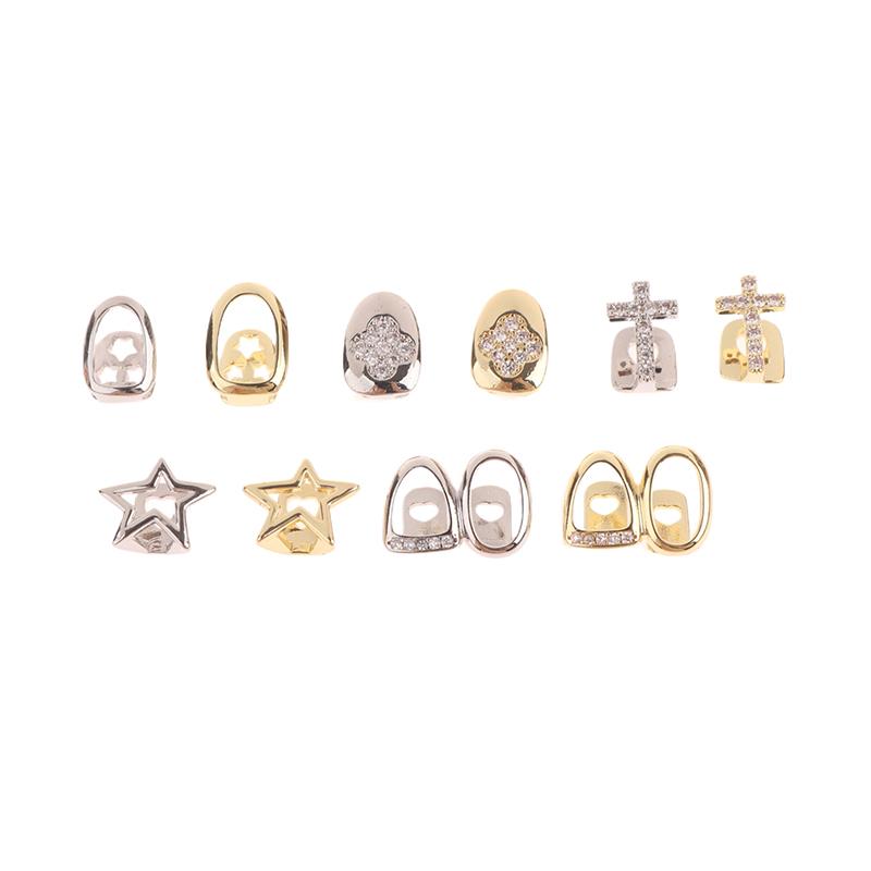 Хип-хоп одиночные зубные гриллзы колпачки для зубов панк металлический гриллз колпачки для косплея вечерние зубные гриллзы украшения для зубов