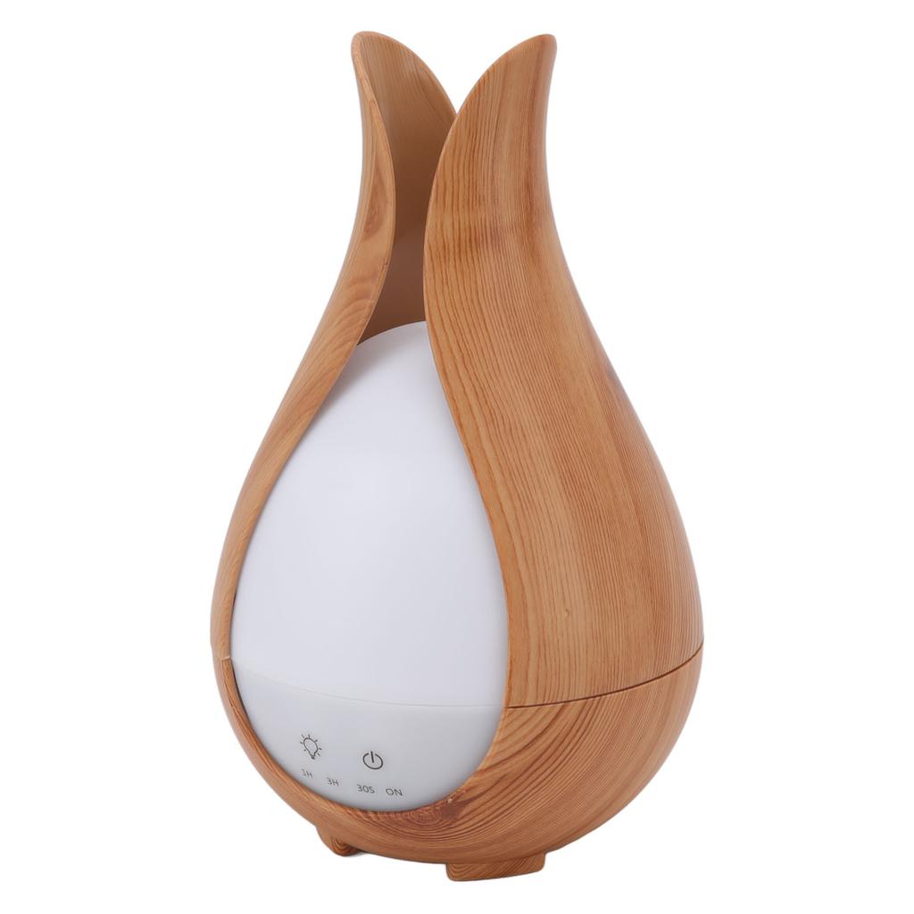 200ml Wood Grain Air Humidifier Colorful LED Night Light Aromatherapy Diffuser Humidifier with