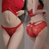 2 Pcs Briefs Fashion Women Sexy Lace Cutout Briefs Women Panties Underwear Transparent Comfort Panties