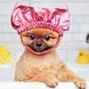 Elastic Universal Adjustable Cat Bathing Cap Ear Prevention Cover Dog Shower Cap Dog Accessories