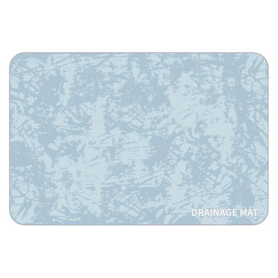 Коврик для сушки посуды для кухонной стойки. Нескользящий абсорбирующий коврик для слива. Экологичный термостойкий коврик для сушки посуды для раковин.