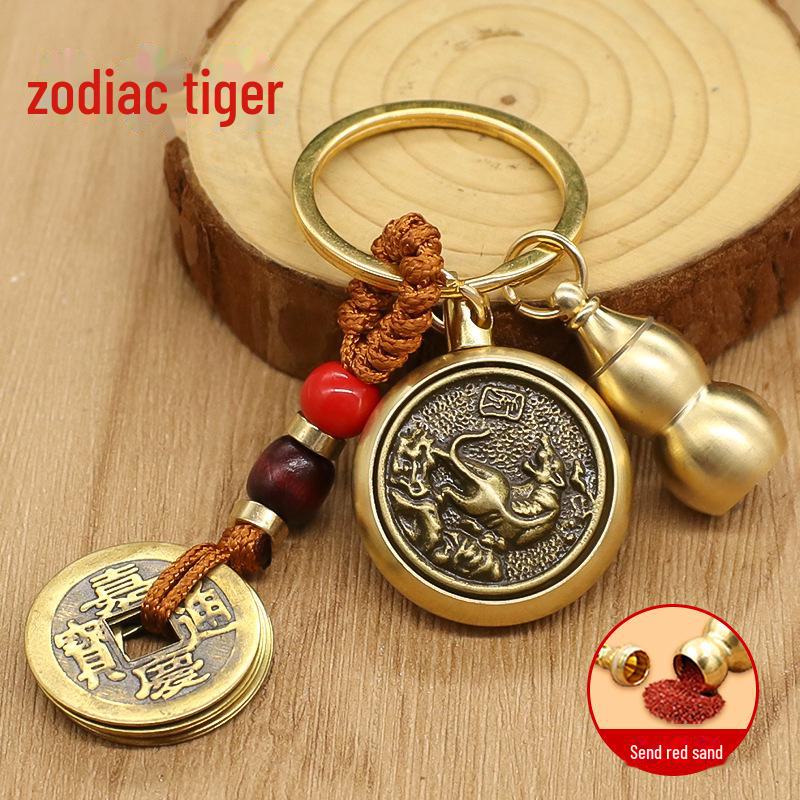 «Подвеска-брелок в виде змеи-хранителя с двенадцатью знаками зодиака, вращающимся орнаментом в виде пяти императоров и Будды»