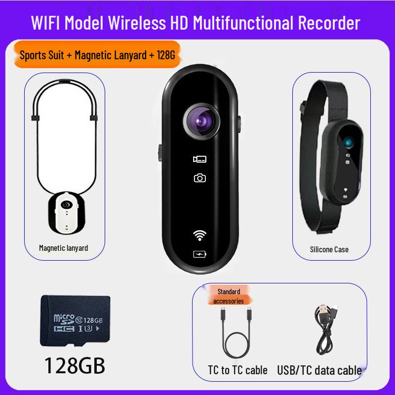 Экшн-камера для большого пальца для велоспорта и альпинизма - HD 1080p сверхширокоугольная