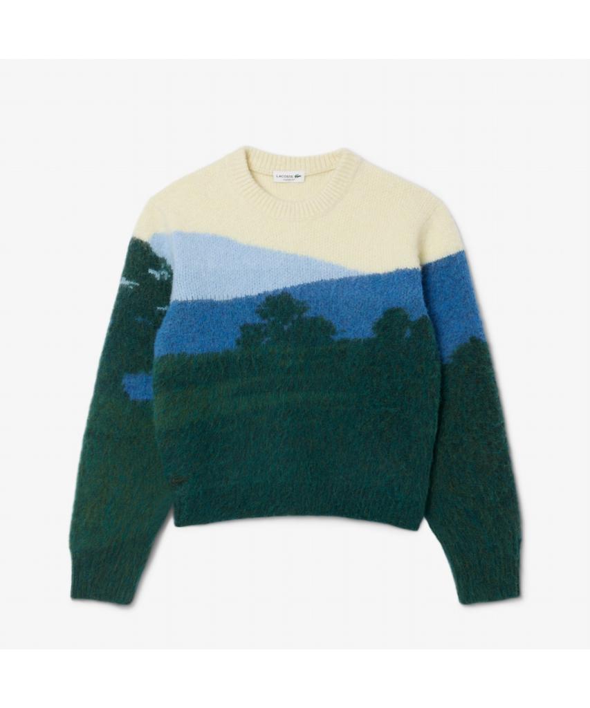 LACOSTE Men'S Holiday Jacquard Sweater Ah5945-55N 9Ik