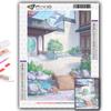 Diamond Painting Chinese Style Building Embroidery Cross Stitch Rhinestone Home Decor