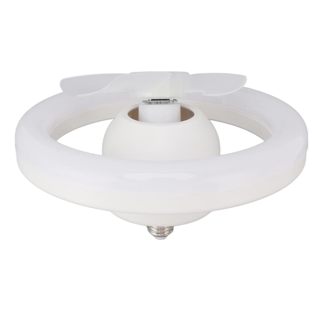 Ceiling Fan Light 360 Degree Rotate Dimmable E27 Adjustable LED Lamp 5 Blade 48W with Remote Control for Garage 85‑265V