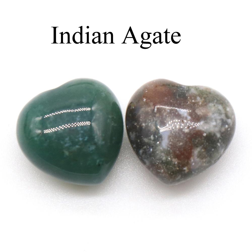 2 шт. Мини-энергетический натуральный камень, украшение в виде сердца, рейки-исцеляющий кристалл, агат, содалит, аметист, нефрит, драгоценный камень, домашний декор, ювелирные изделия, подарки 15 мм