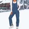 Waterproof Ski Pants Women Ski Bib Insulated Overalls Thickened Adjustable Shoulder Strap Windproof Snowboard Winter Snow Pants with Pockets