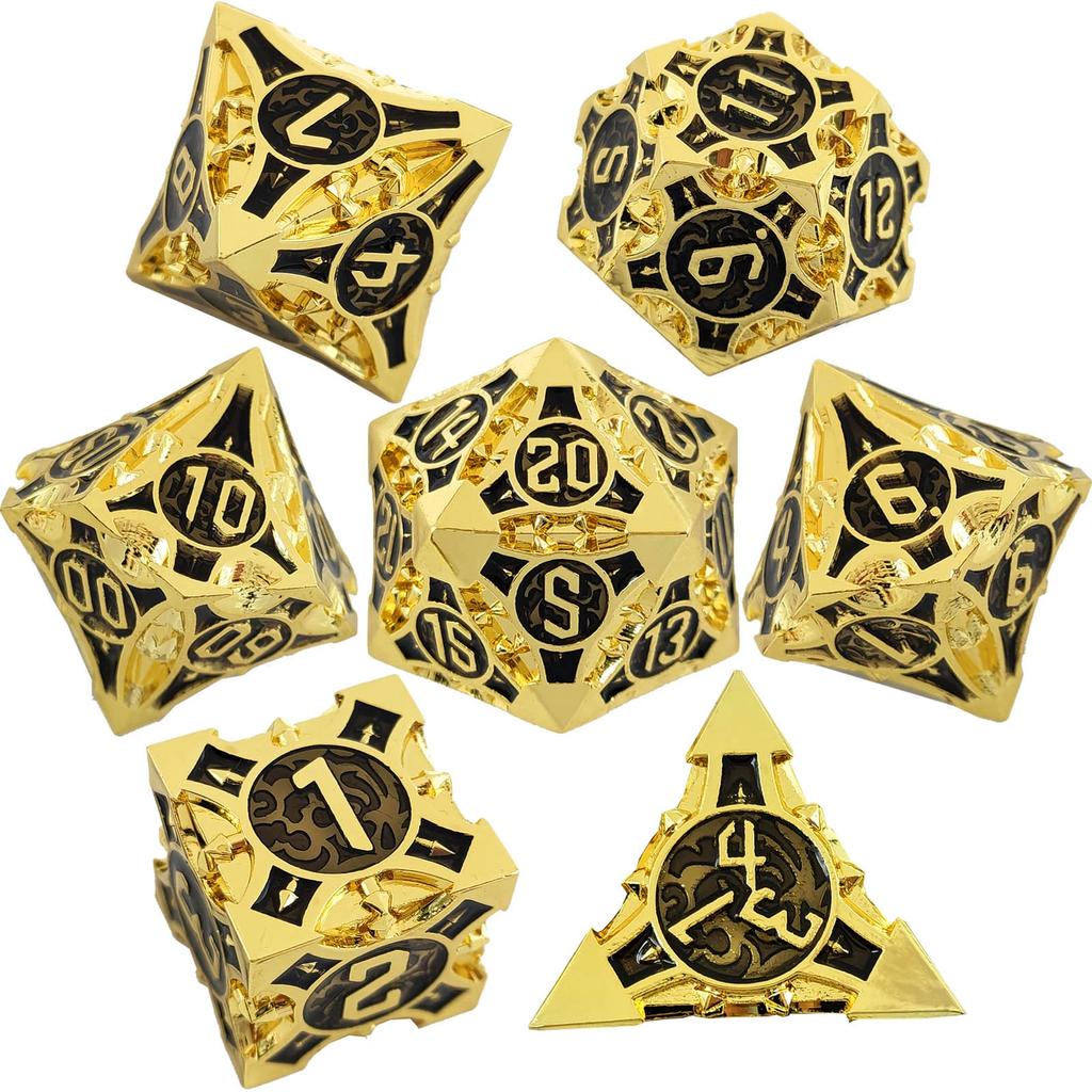 Metal coc running dice dnd dragons and dungeons multi-faceted rpg dice cthulhu d20 настольная игра