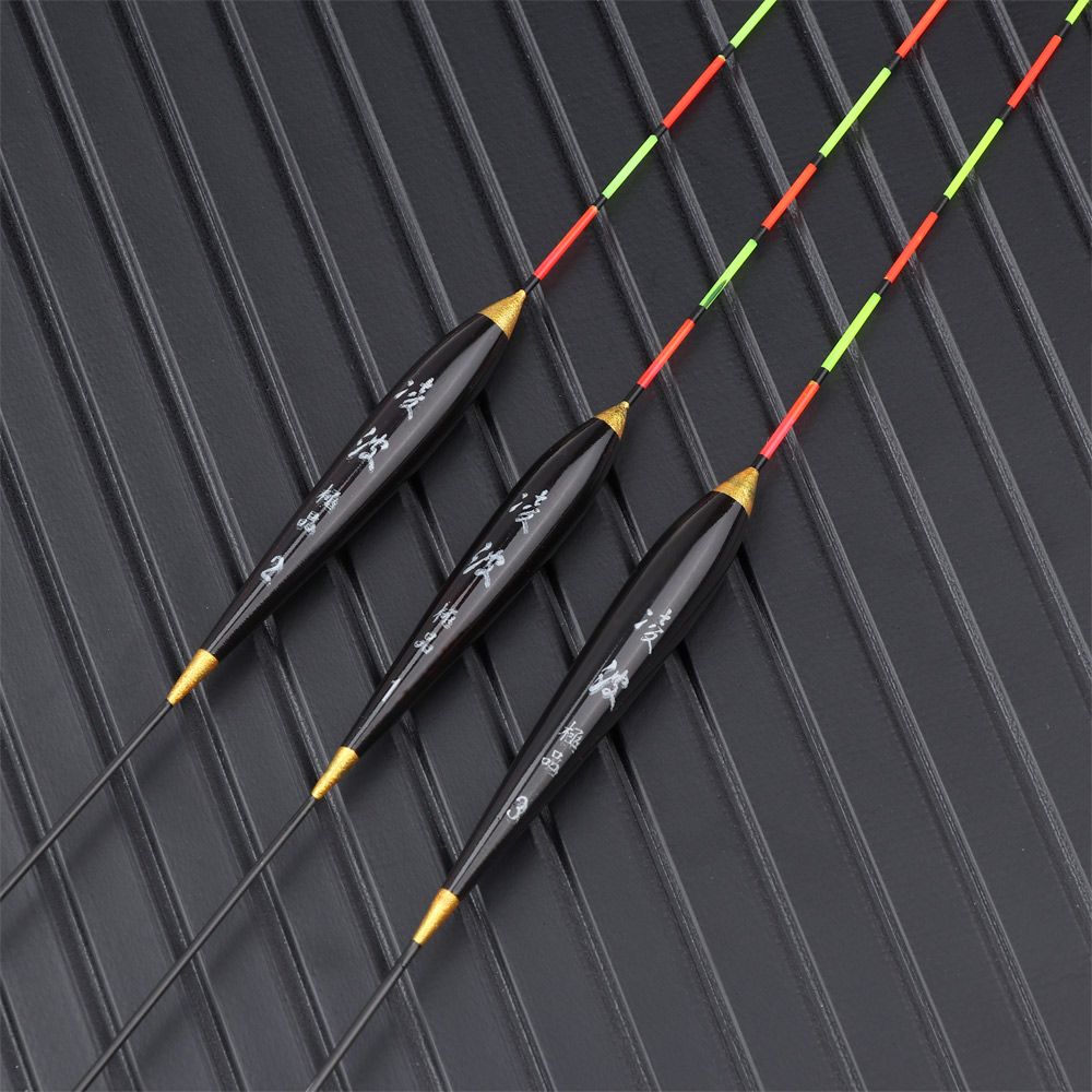 Daytime Fishing Buoy Strike Slip Drift Tube Fishing Float Indicator Wood Fluorescent Floats Bobbers