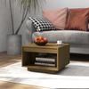 Coffee Table, Honey Brown, 50x50x33.5 Cm, Solid Pine Wood