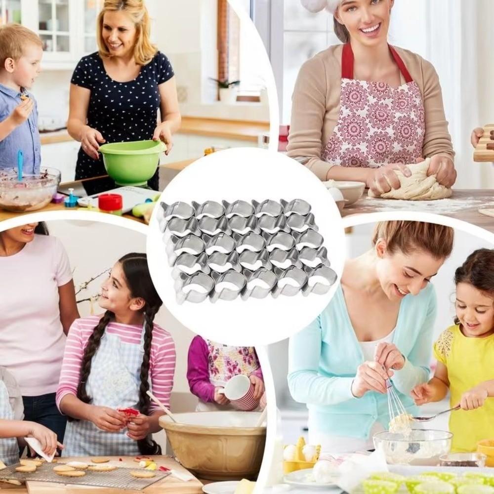 Non-Stick Fondant Cookie Cutter Stainless Steel Biscuit Cutters  Cake Mould