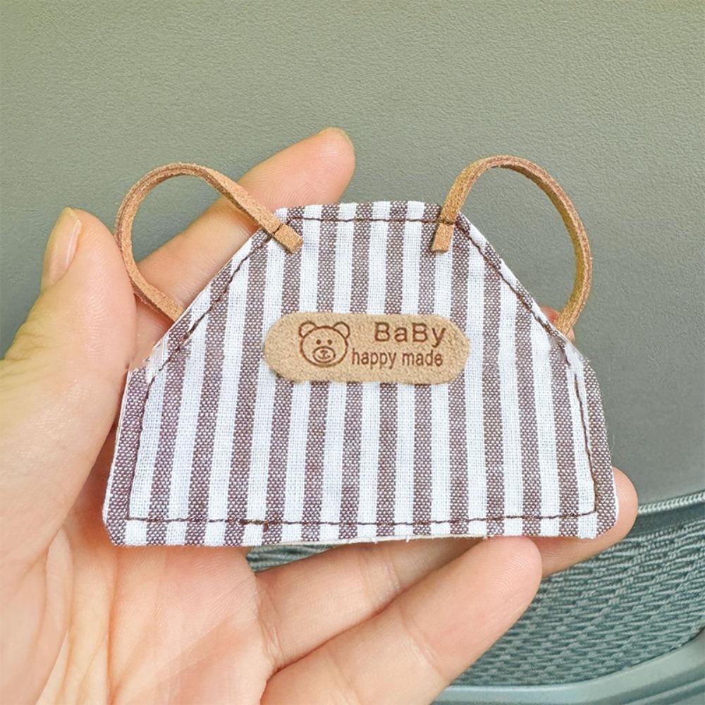 Сделай сам Ретро Одежда для Кукол Клетчатая Полосатая Плюшевая Одежда для Кукол Мини Кукла Кукла Джинсовый Фартук Игрушка для Девочек