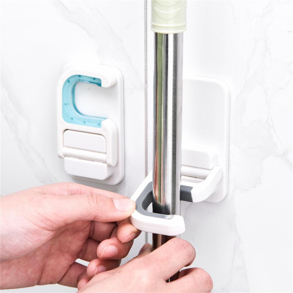 Стойка для совков Гараж Сад Задний двор Офис Ванная комната Держатель для швабры Полка для подвешивания веников Самоклеящаяся Прачечная