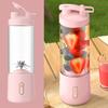 Портативный блендер с чашкой для сока емкостью 500 мл, 12 лезвиями, USB-аккумулятор, светодиодный дисплей, аккумулятор, блендер индивидуального размера для коктейлей и смузи