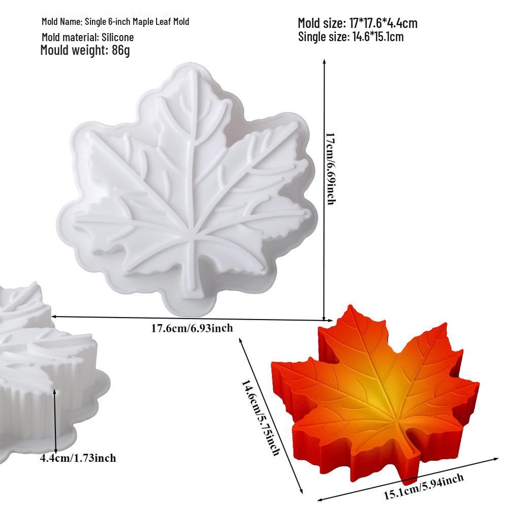Силиконовая форма на 6 ячеек для муссового торта в виде пенька и десерта-полена