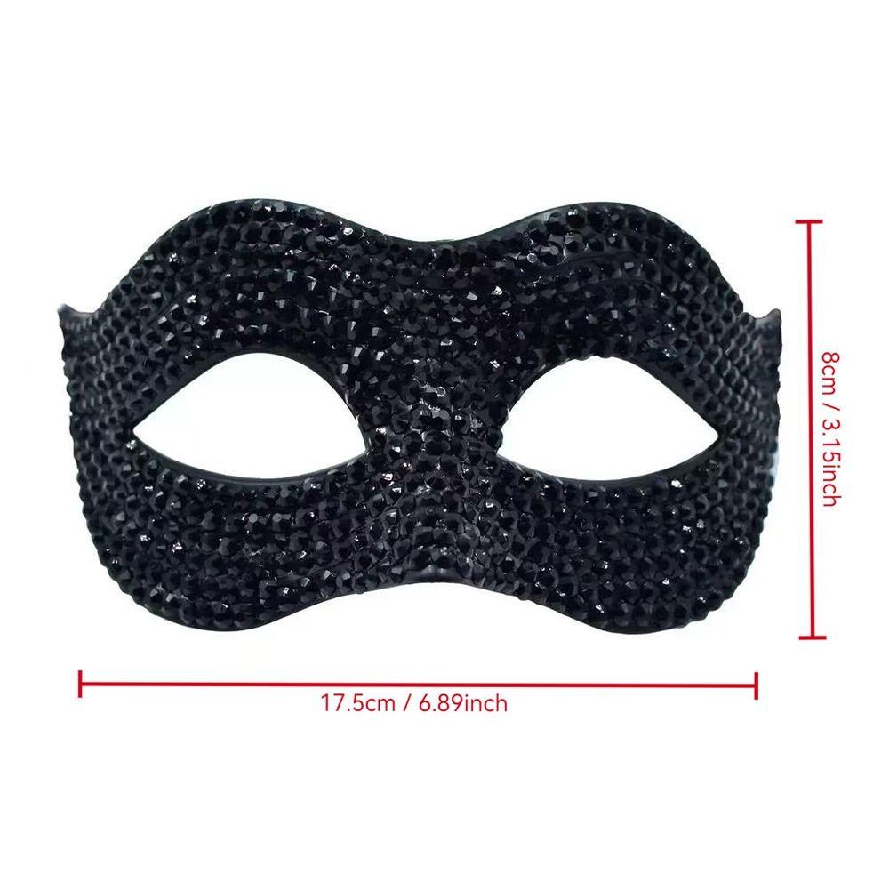 Shiny Acrylic Crystal Rhinestone Eye Mask Luxury Design Masquerade Mask  Halloween Carnivals